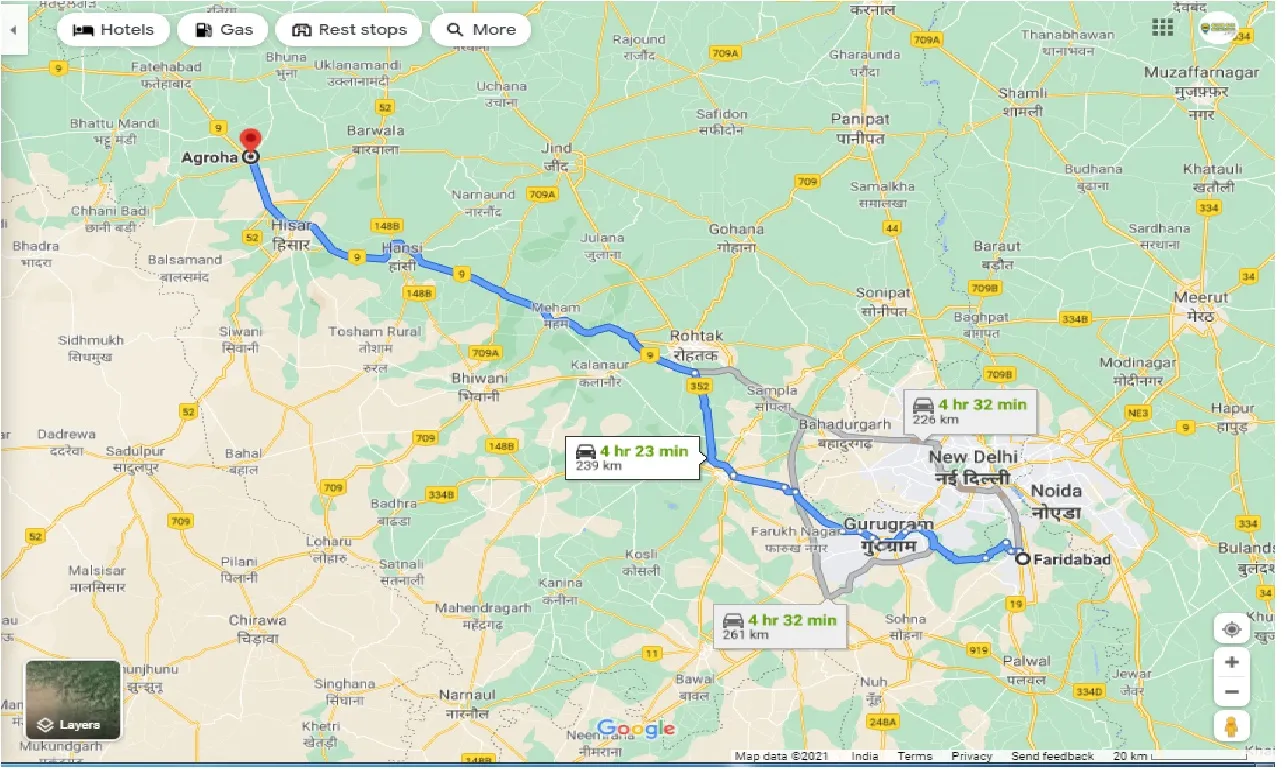 faridabad-to-agroha-one-way