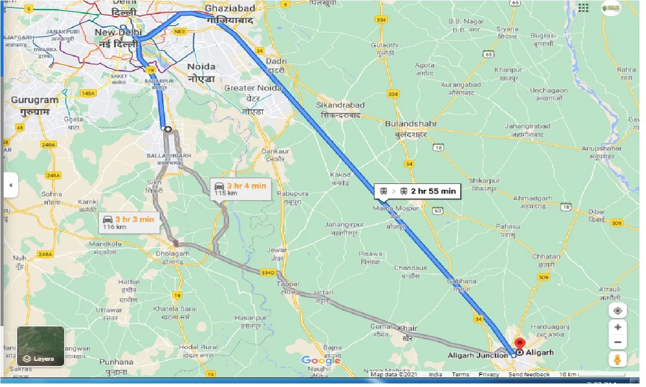 faridabad-to-aligarh-round-trip