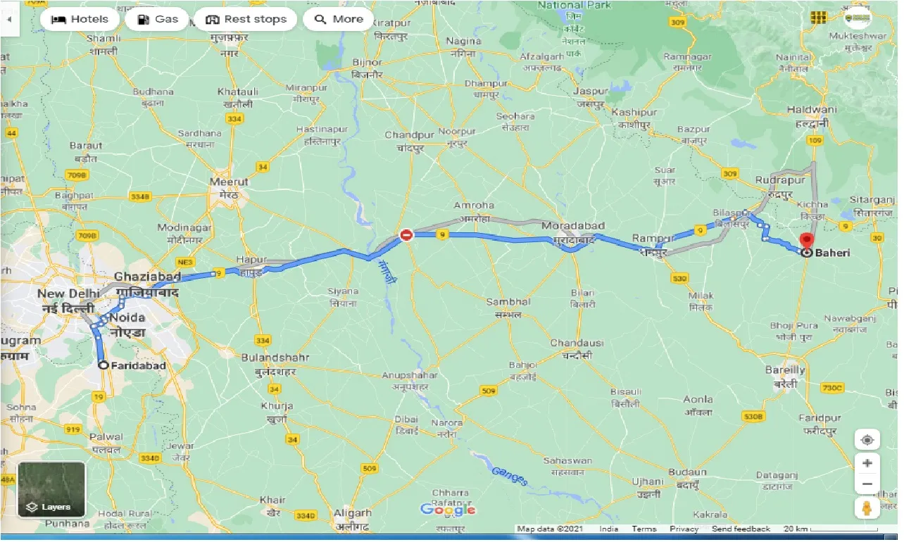 faridabad-to-baheri-round-trip