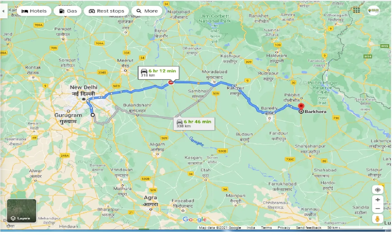 faridabad-to-barkhera-round-trip