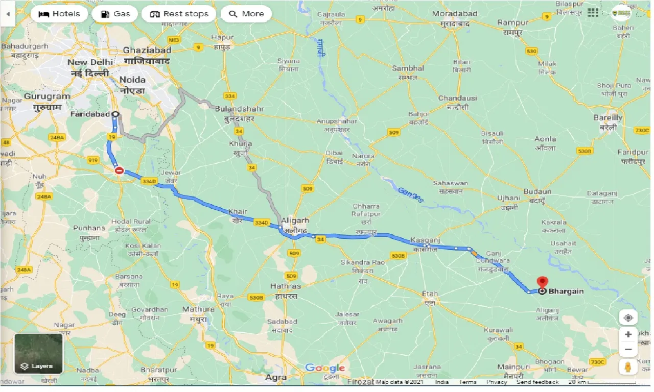 faridabad-to-bhargain-round-trip