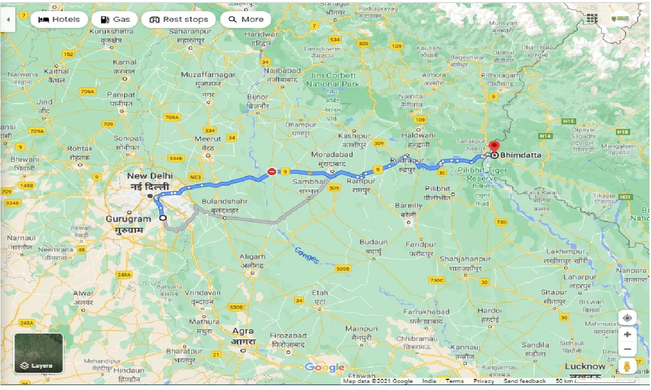 faridabad-to-bhimdatta-round-trip