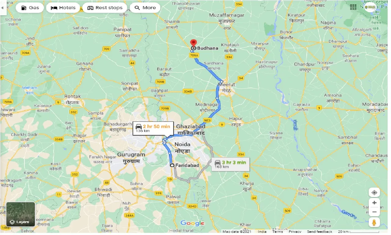 faridabad-to-budhana-one-way