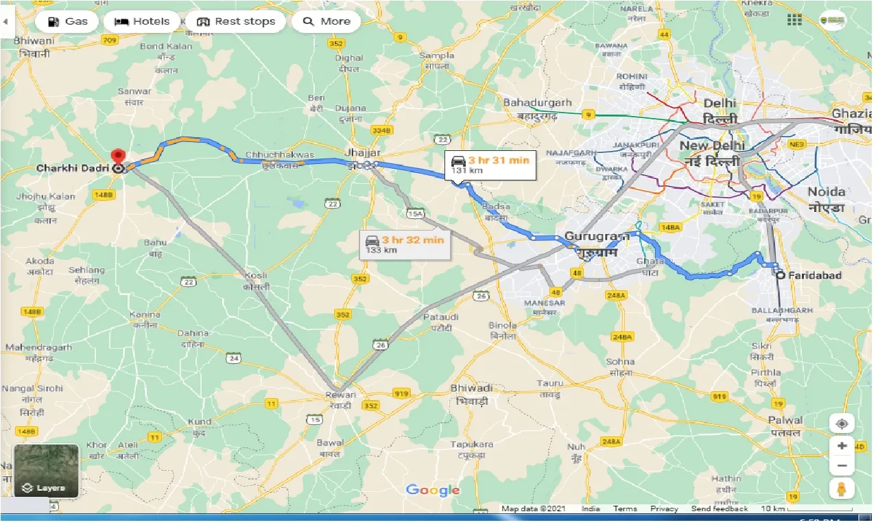 faridabad-to-charkhi-dadri-one-way