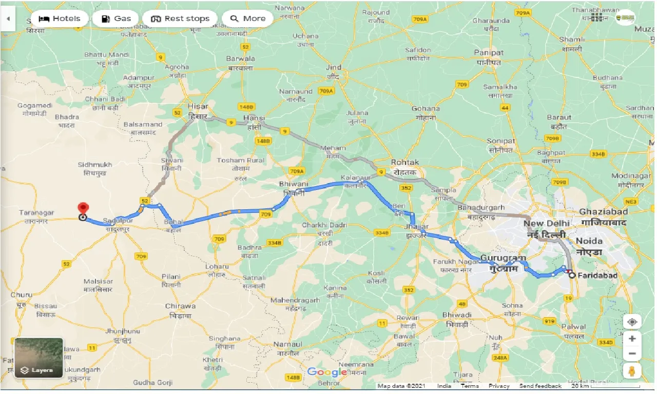 faridabad-to-dadrewa-round-trip