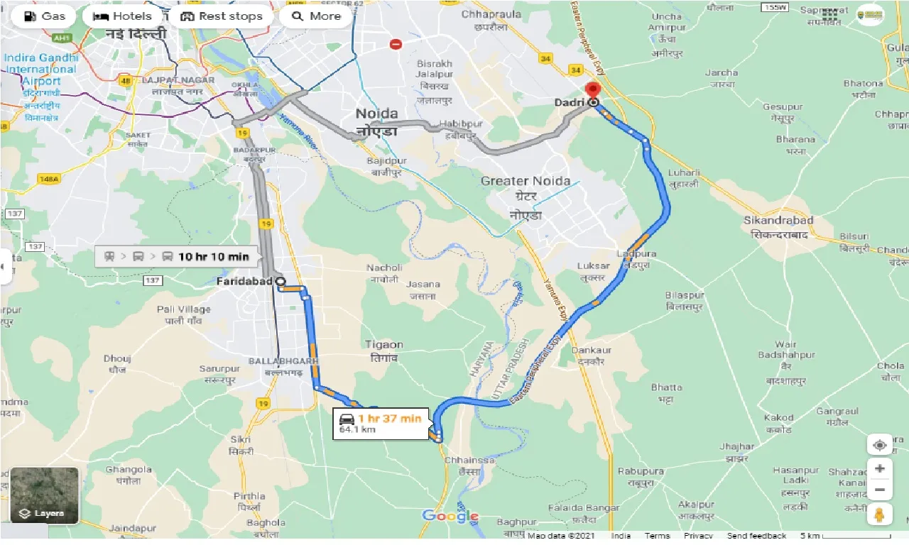 faridabad-to-dadri-one-way