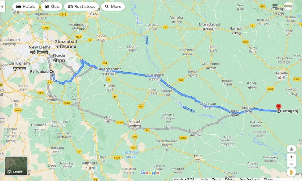 faridabad-to-dataganj-round-trip
