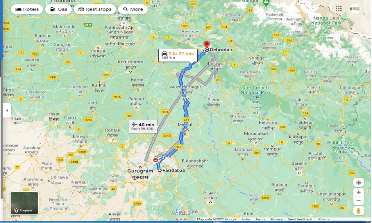 faridabad-to-dehradun-round-trip