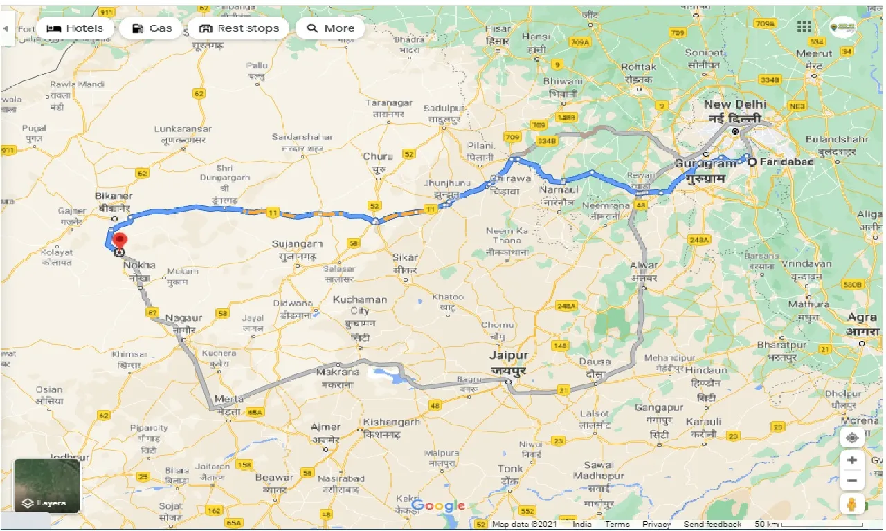 faridabad-to-deshnok-round-trip