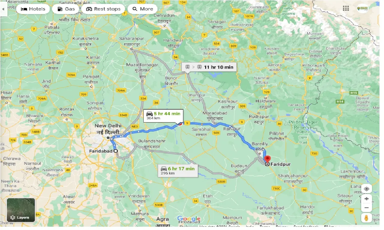 faridabad-to-faridpur-one-way
