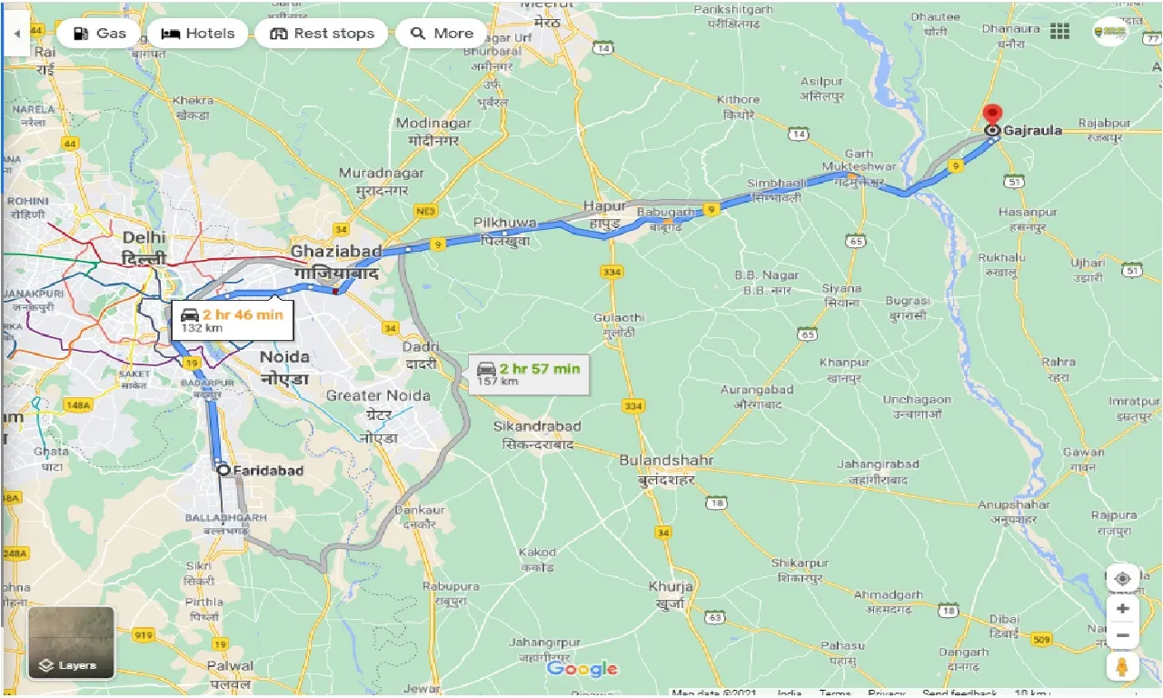 faridabad-to-gajraula-round-trip