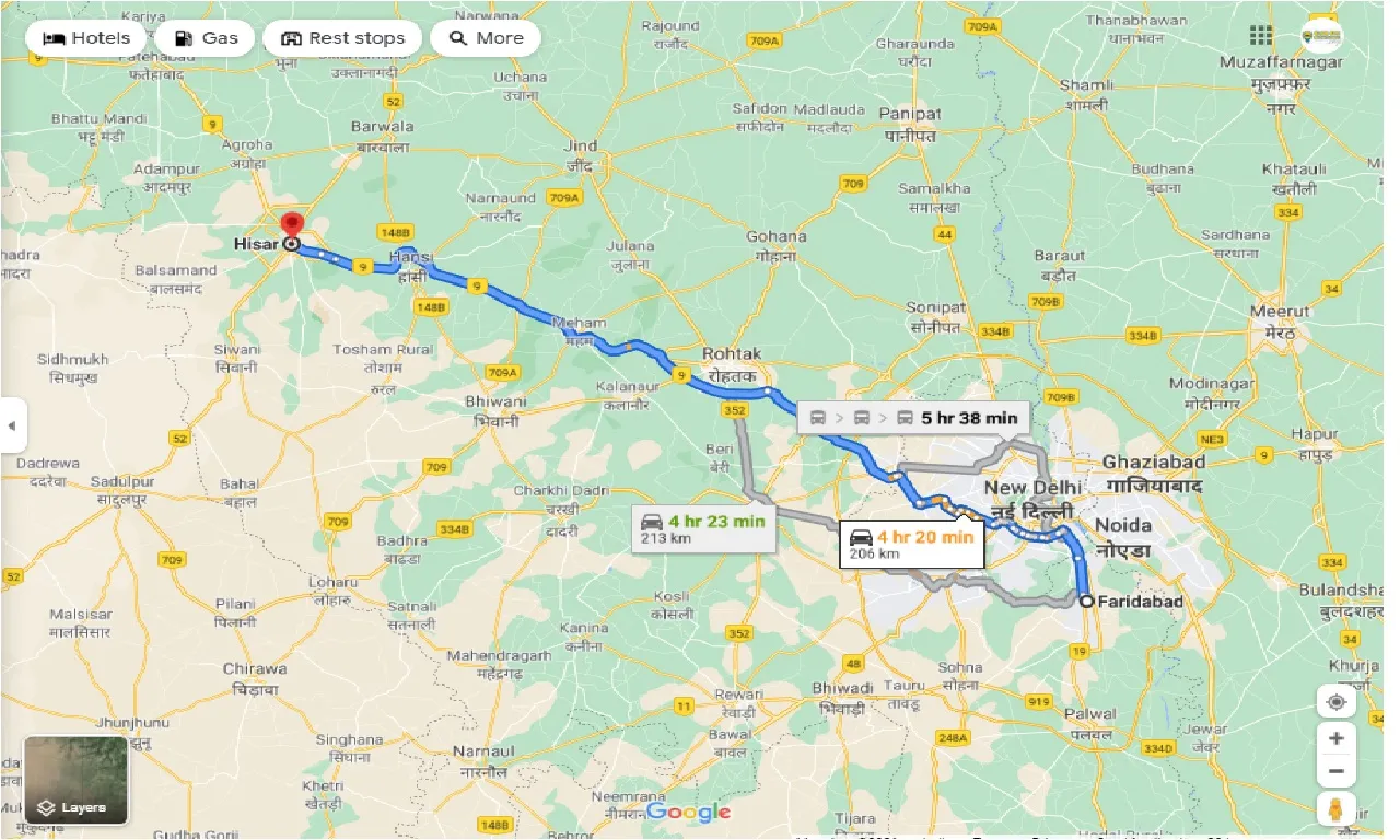 faridabad-to-hisar-round-trip