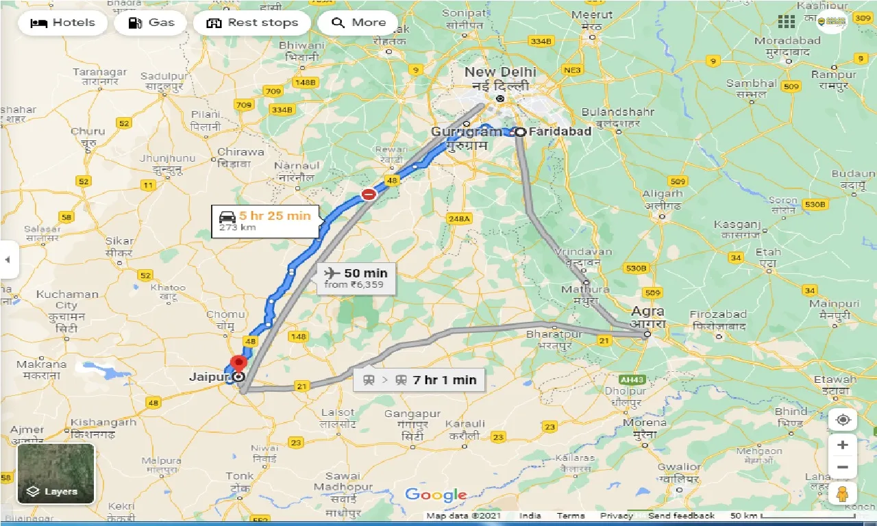 faridabad-to-jaipur-round-trip