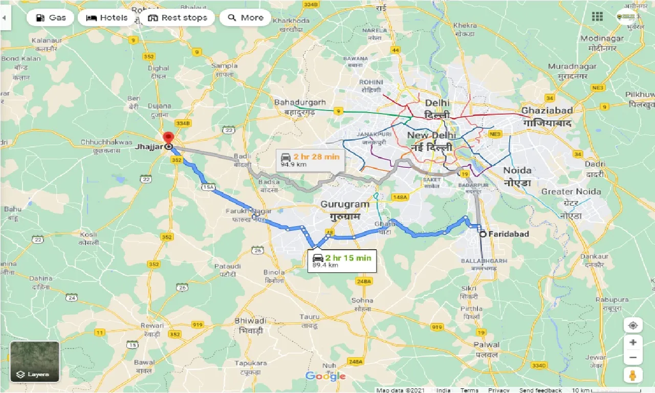 faridabad-to-jhajjar-one-way