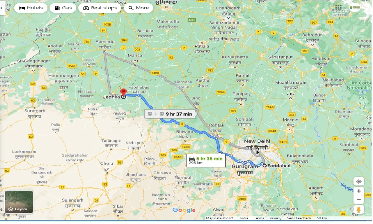 faridabad-to-jodhka-round-trip