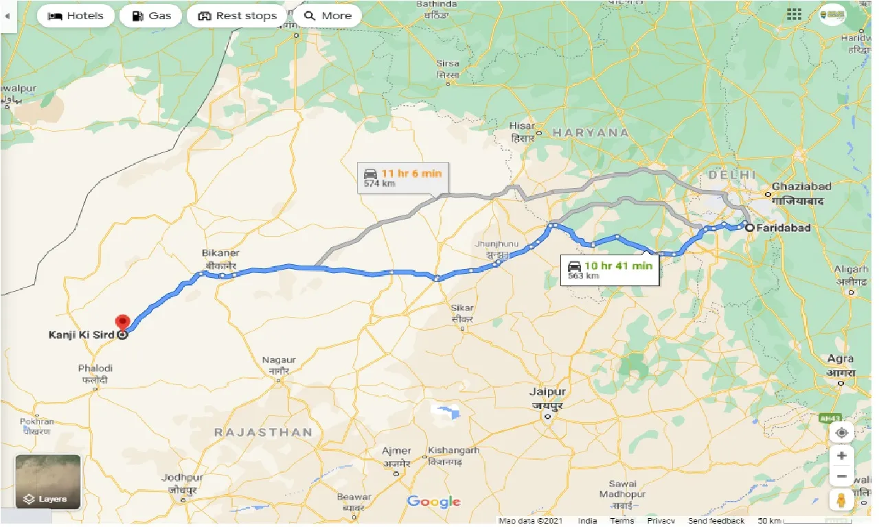 faridabad-to-kanji-ki-sird-round-trip