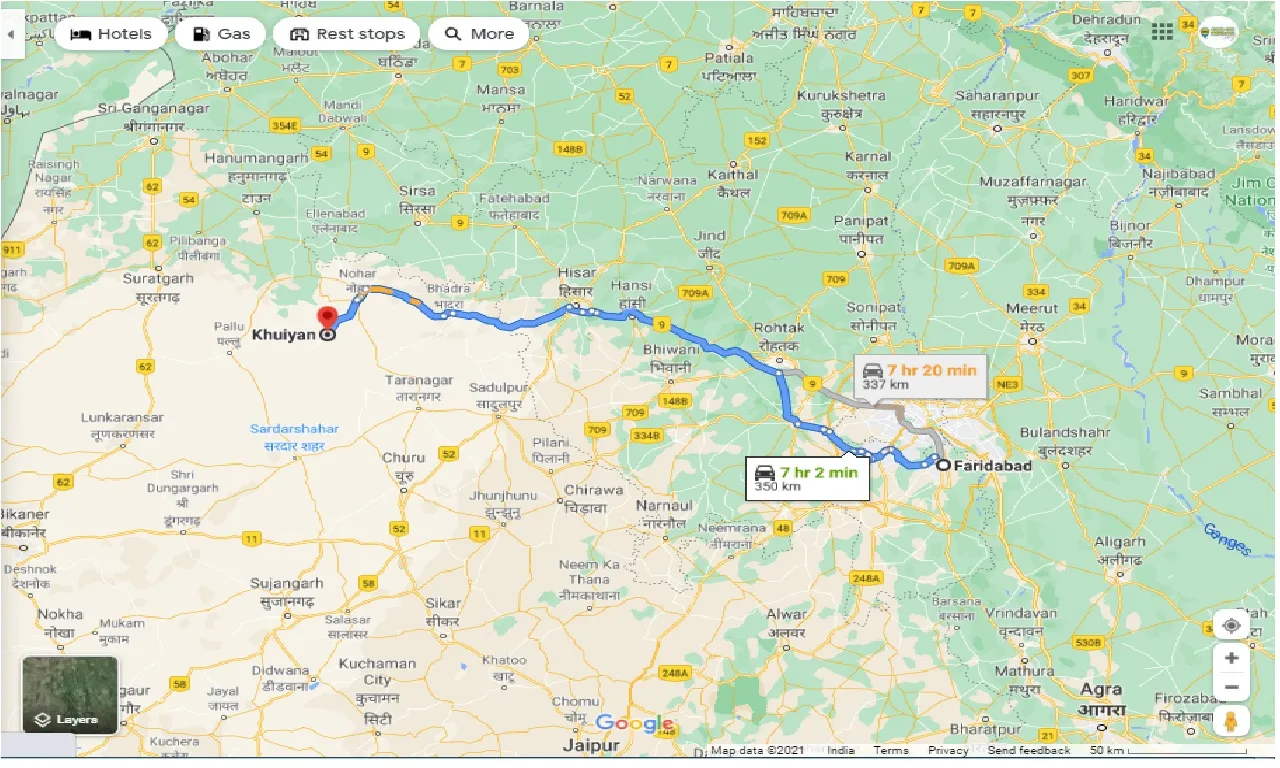 faridabad-to-khuiyan-round-trip