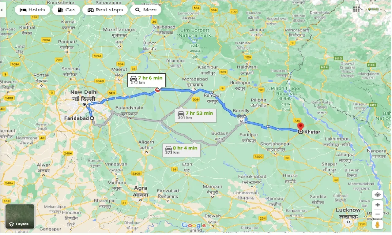 faridabad-to-khutar-round-trip