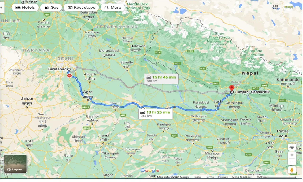 faridabad-to-lumbini-sanskritik-round-trip