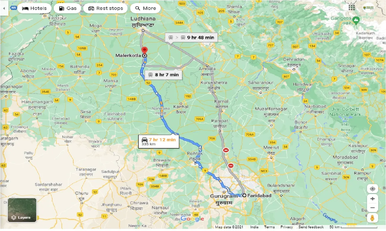 faridabad-to-malerkotla-one-way