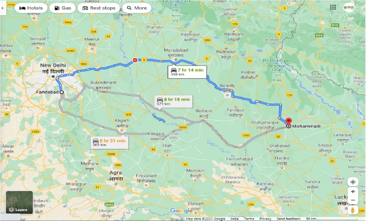 faridabad-to-mohammadi-round-trip