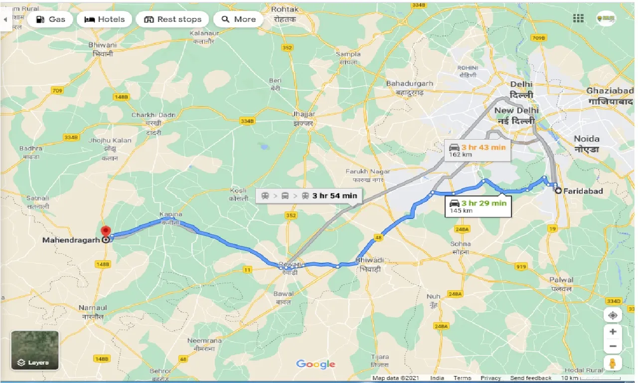 faridabad-to-mohindergarh-round-trip