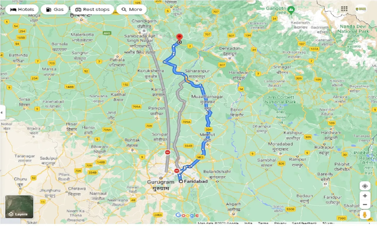 faridabad-to-nahan-round-trip