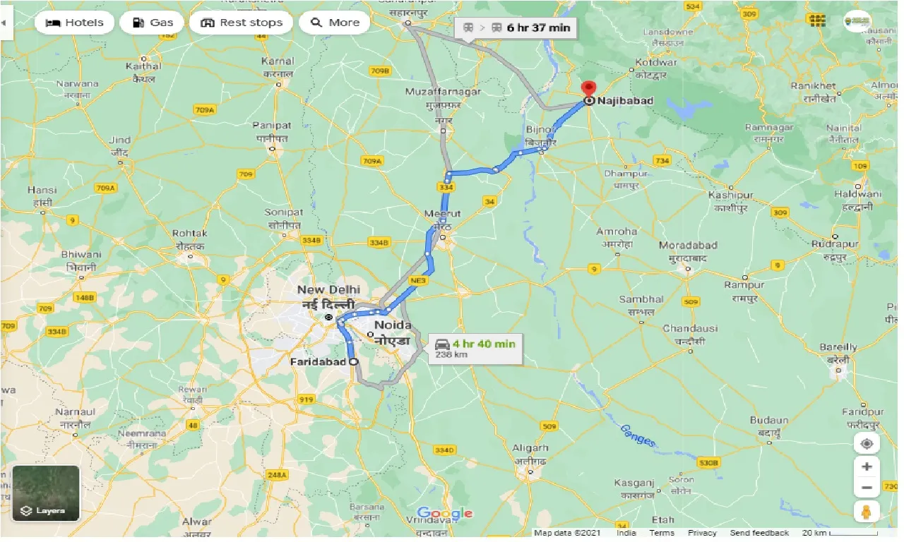 faridabad-to-najibabad-one-way