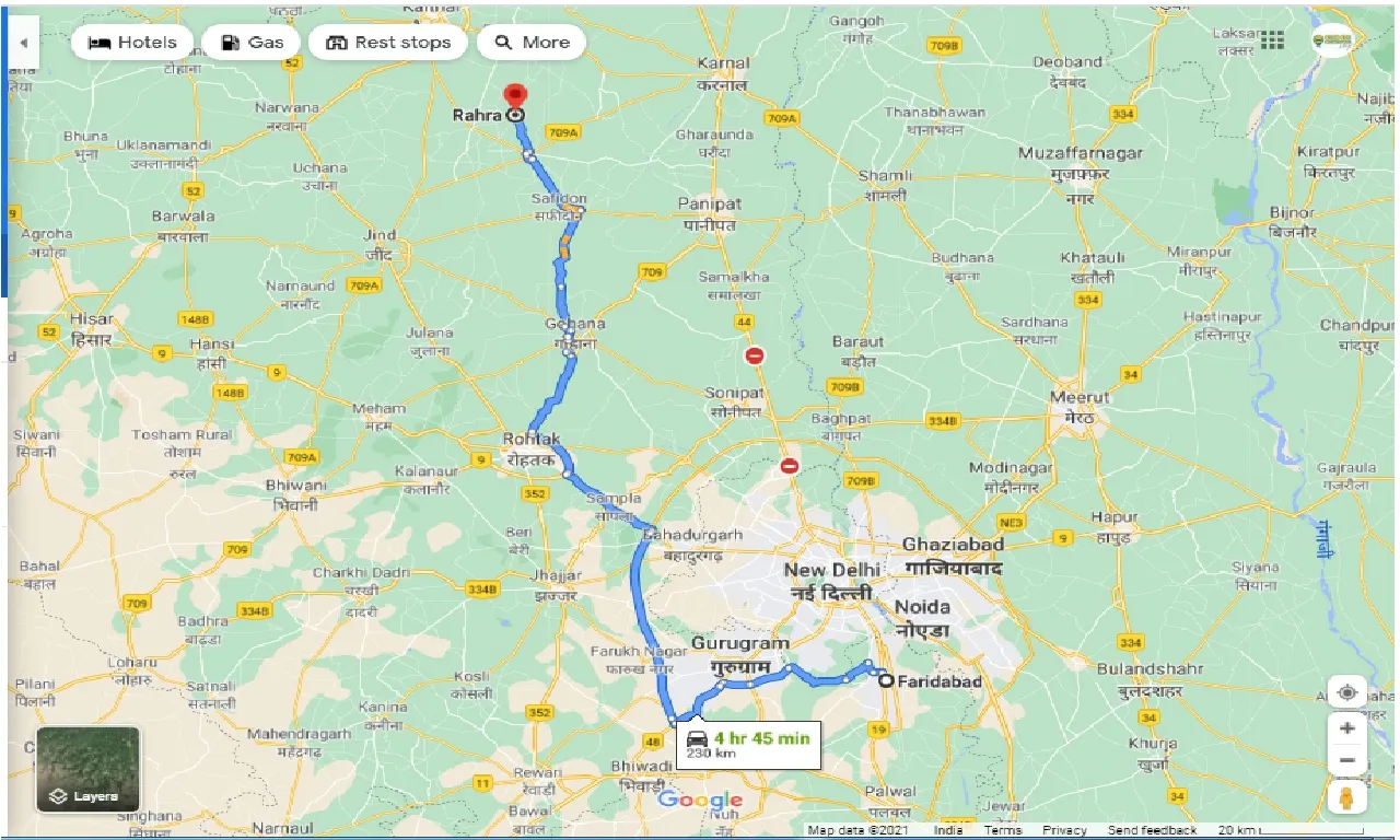 faridabad-to-rahra-round-trip