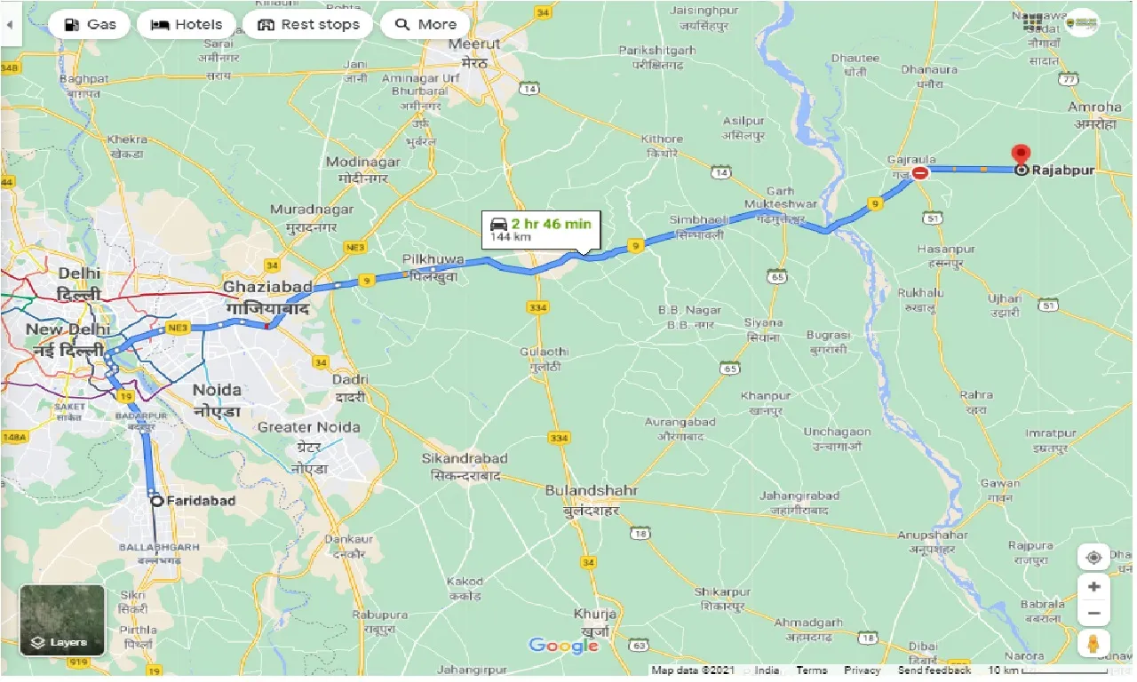 faridabad-to-rajabpur-one-way