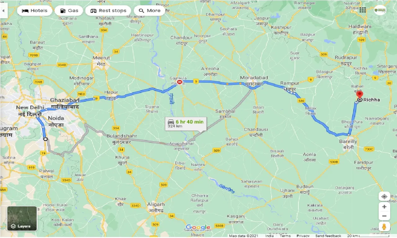 faridabad-to-richha-round-trip