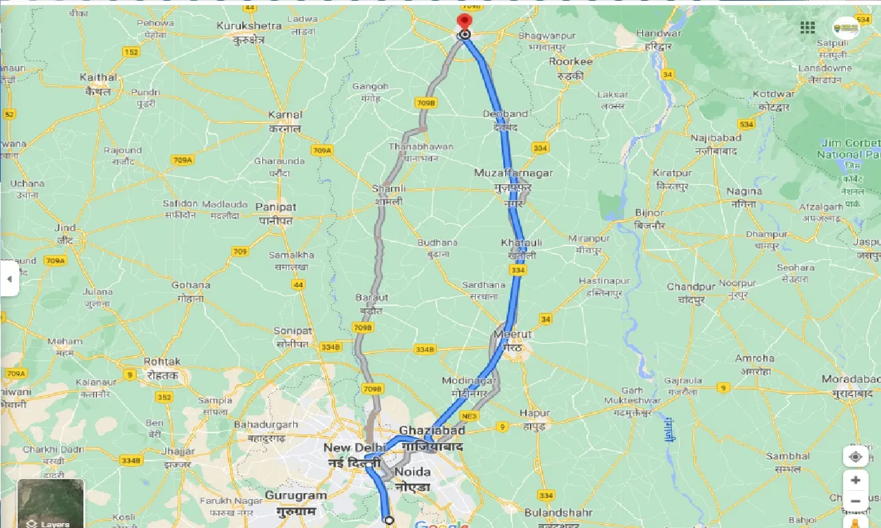 faridabad-to-saharanpur-round-trip