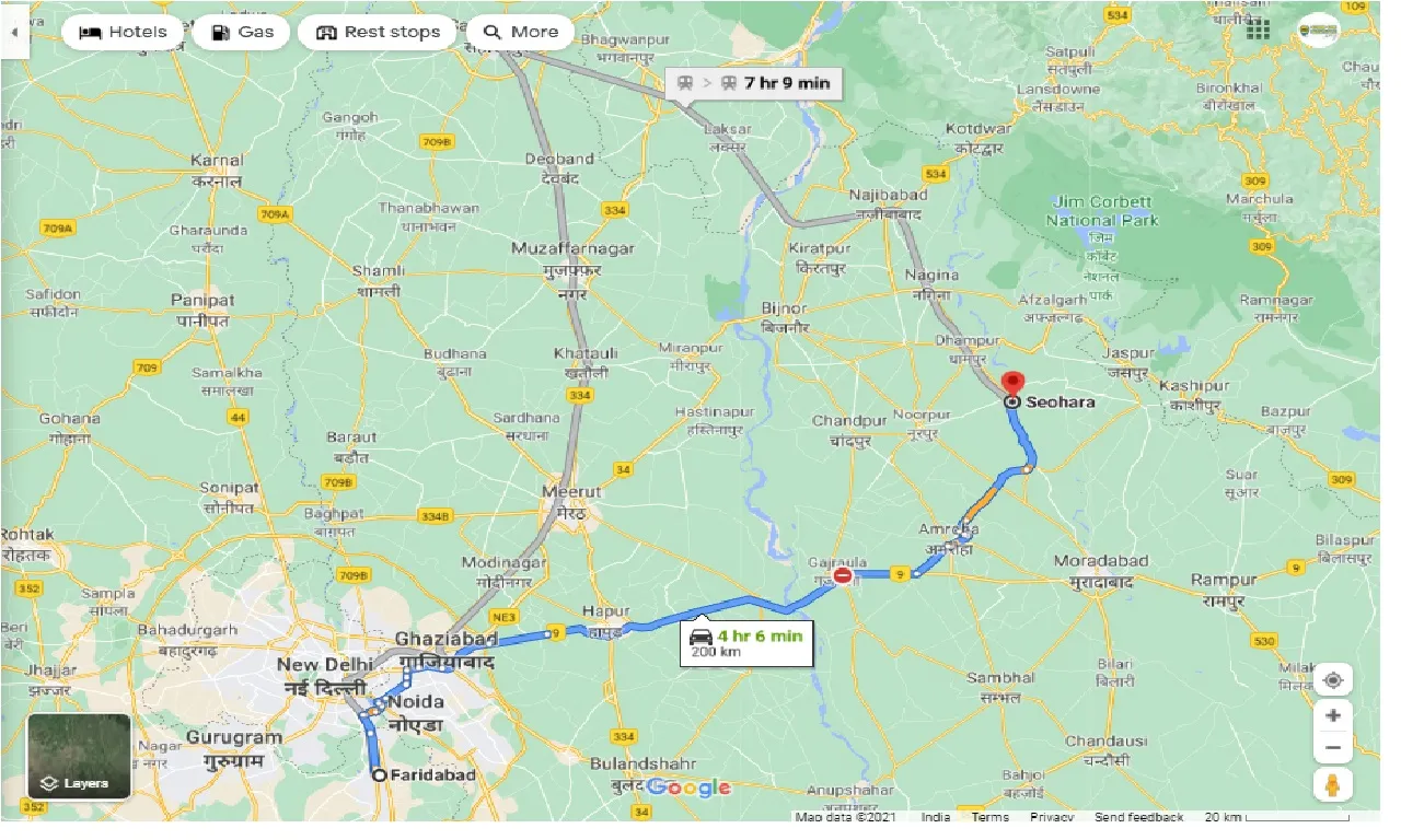 faridabad-to-seohara-one-way