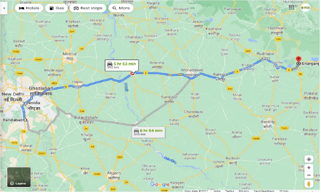 faridabad-to-sitarganj-round-trip