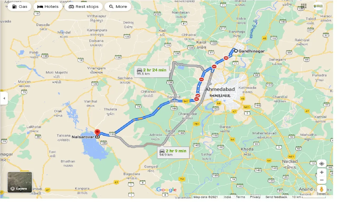 gandhinagar-to-nalsarovar-round-trip