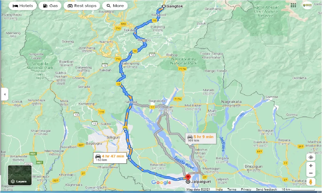 gangtok-to-jalpaiguri-round-trip
