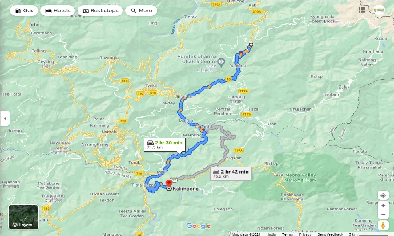 gangtok-to-kalimpong-one-way