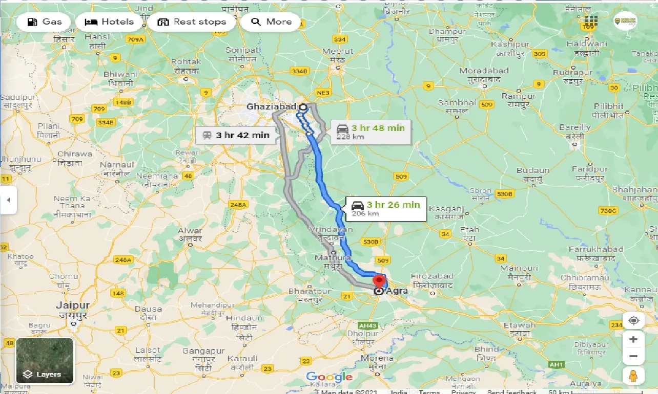 ghaziabad-to-agra-one-way