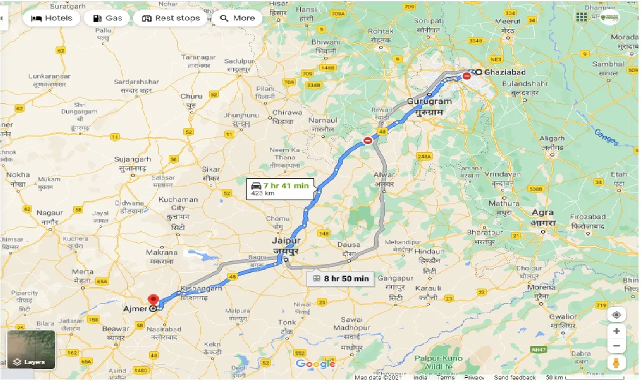 ghaziabad-to-ajmer-round-trip