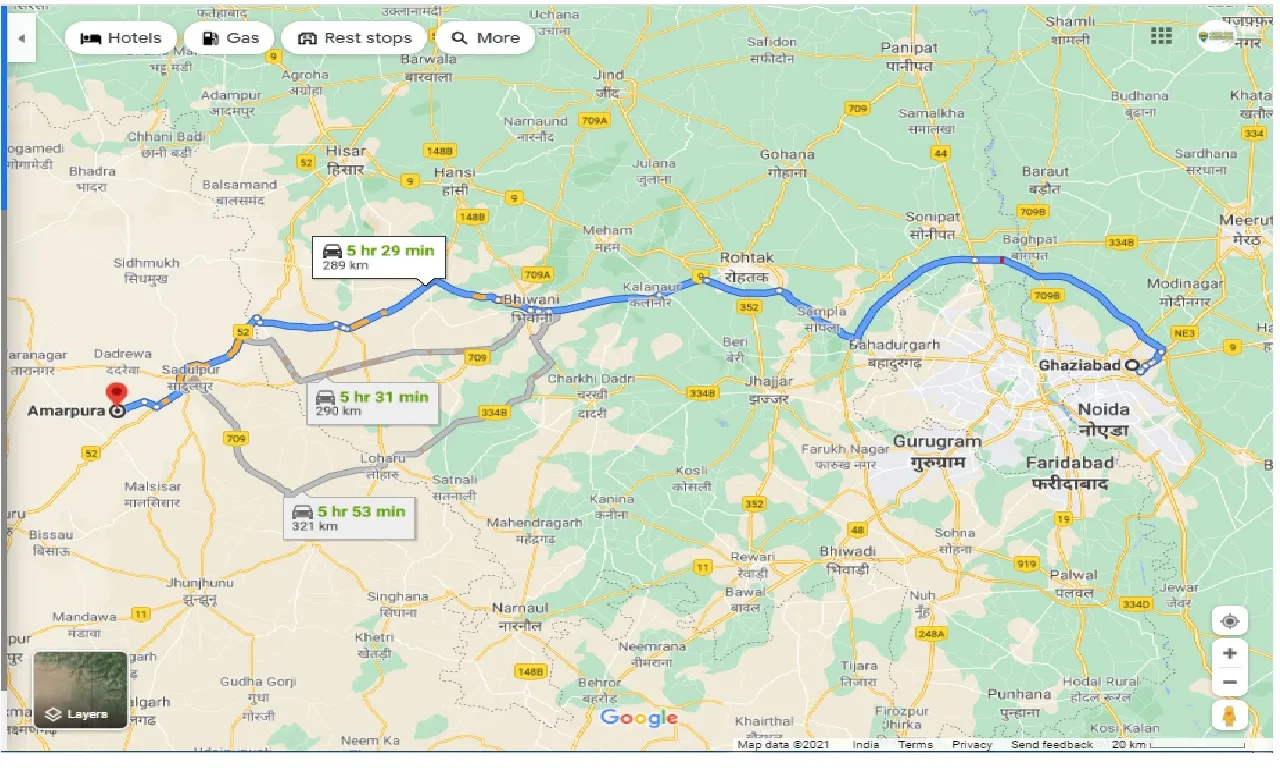 ghaziabad-to-amarpura-one-way