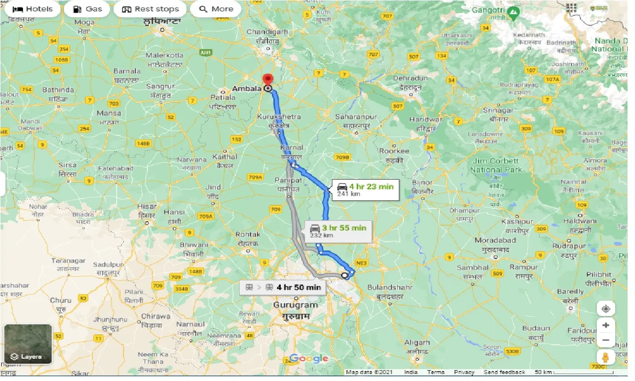 ghaziabad-to-ambala-round-trip