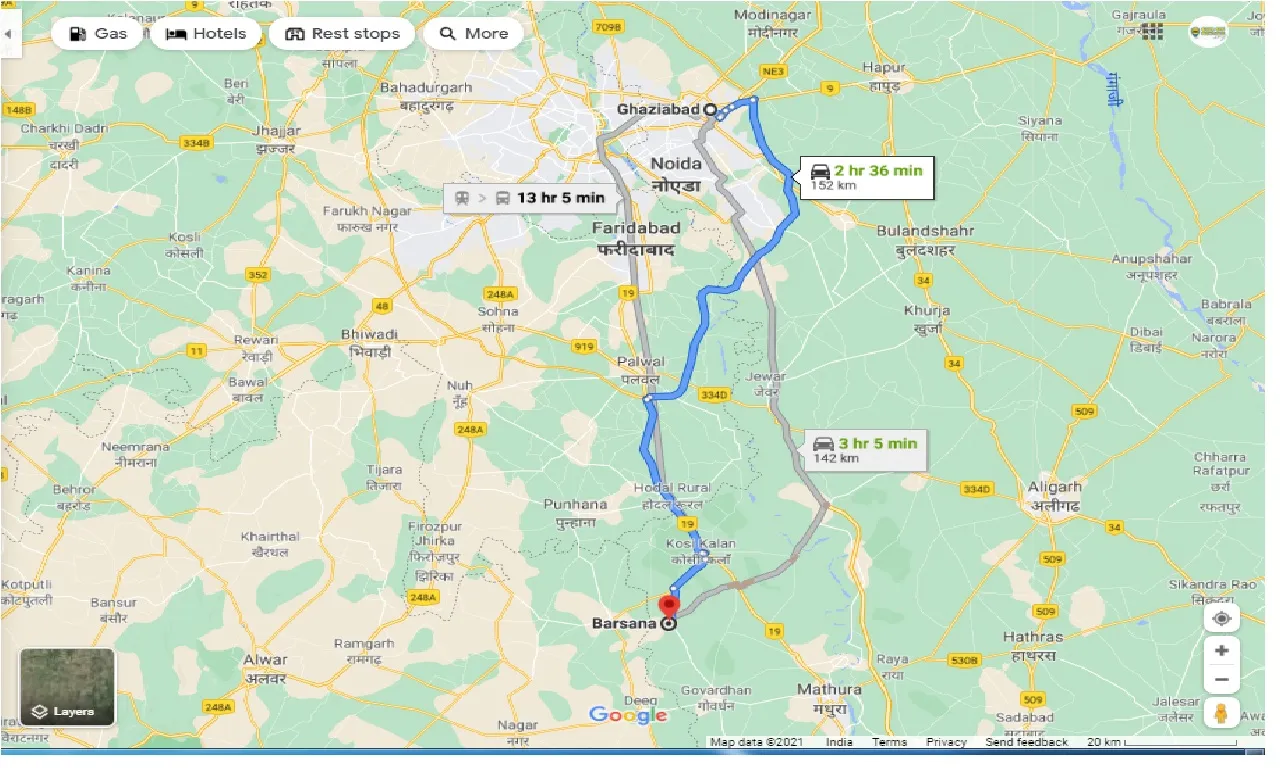 ghaziabad-to-barsana-round-trip