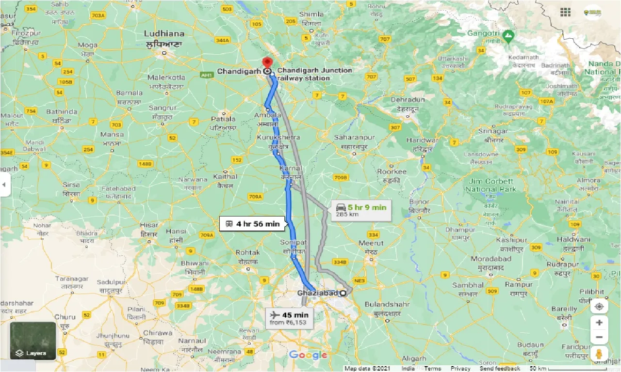 ghaziabad-to-chandigarh-one-way