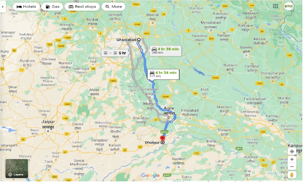 ghaziabad-to-dholpur-one-way