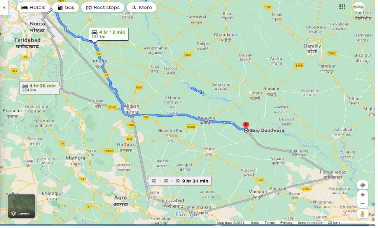 ghaziabad-to-ganj-dundwara-one-way