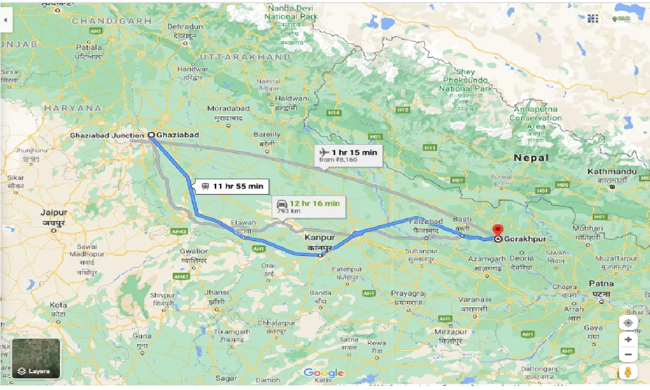 ghaziabad-to-gorakhpur-one-way