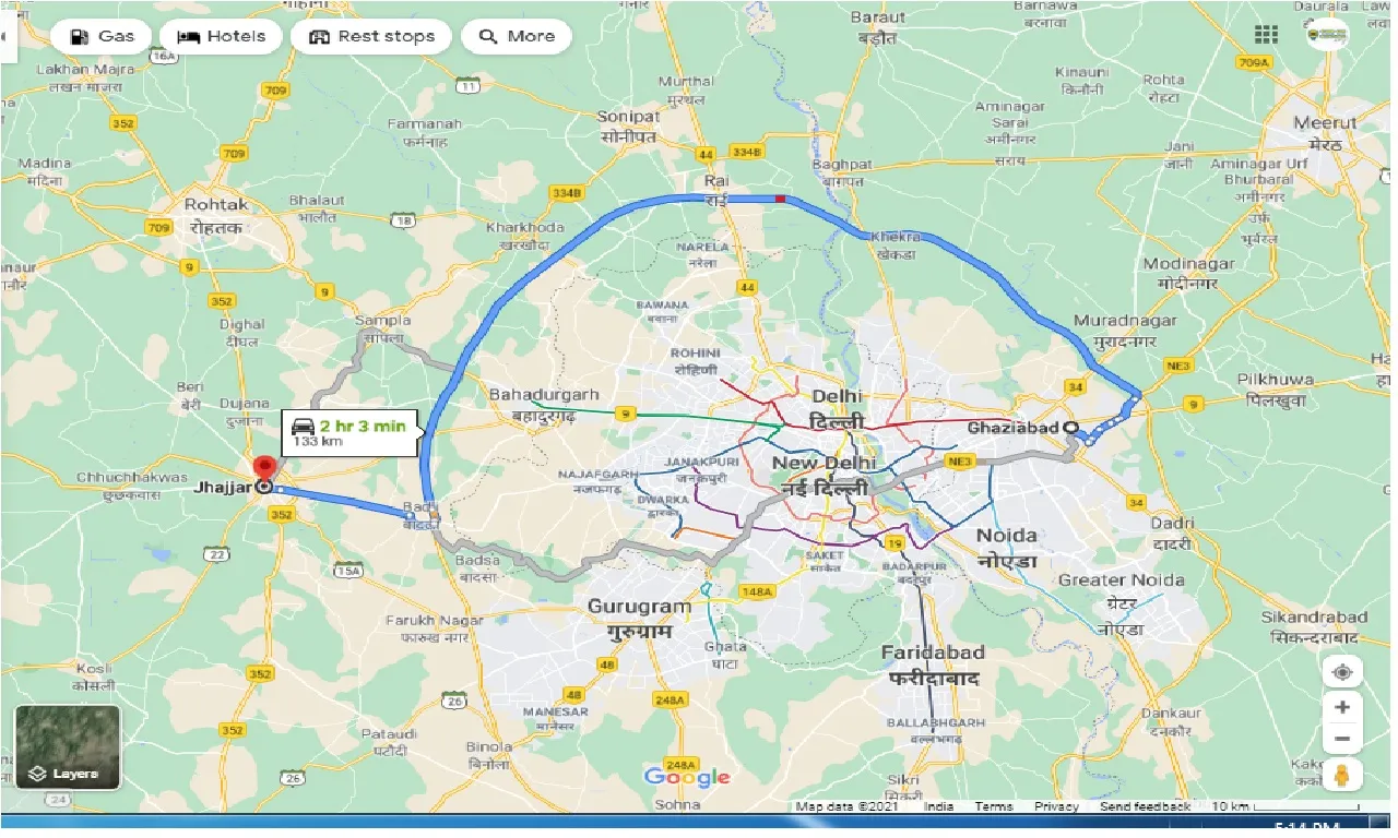 ghaziabad-to-jhajjar-one-way