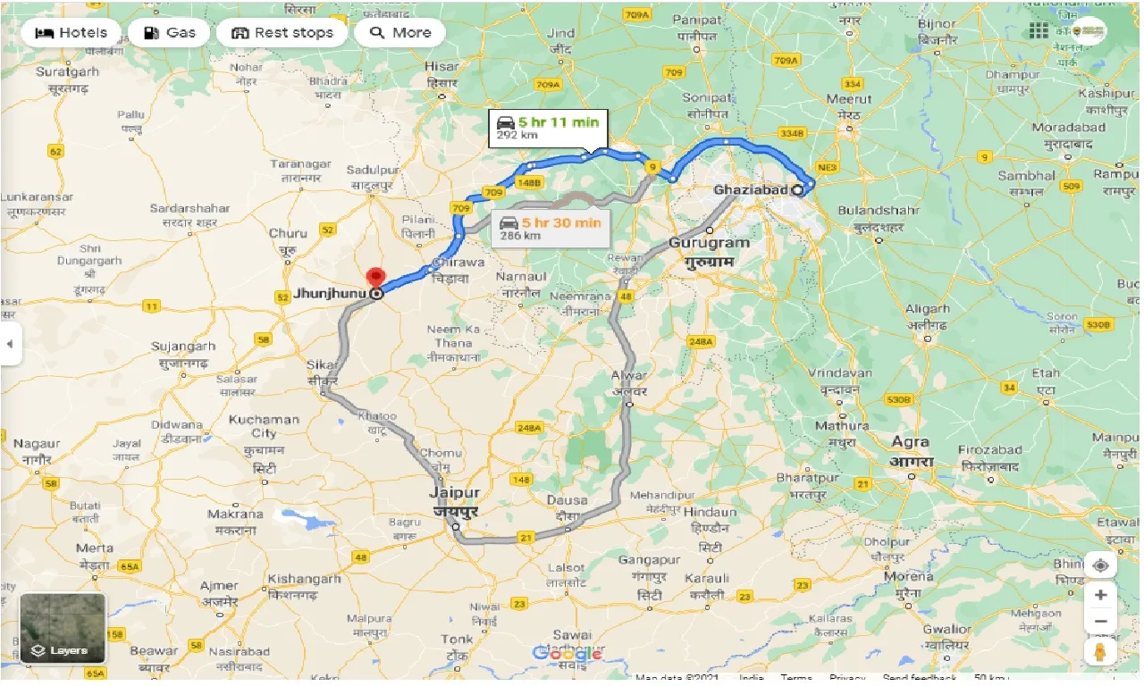 ghaziabad-to-jhunjhunu-one-way