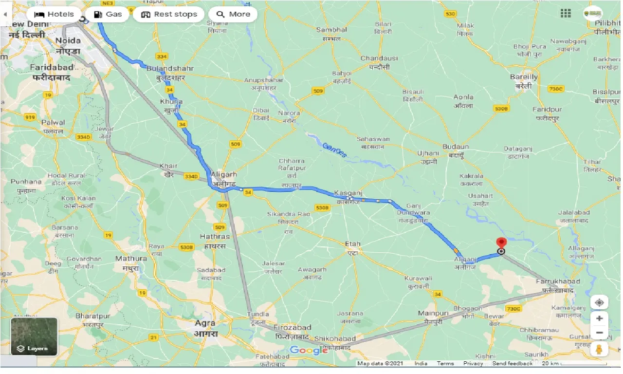 ghaziabad-to-kaimganj-one-way