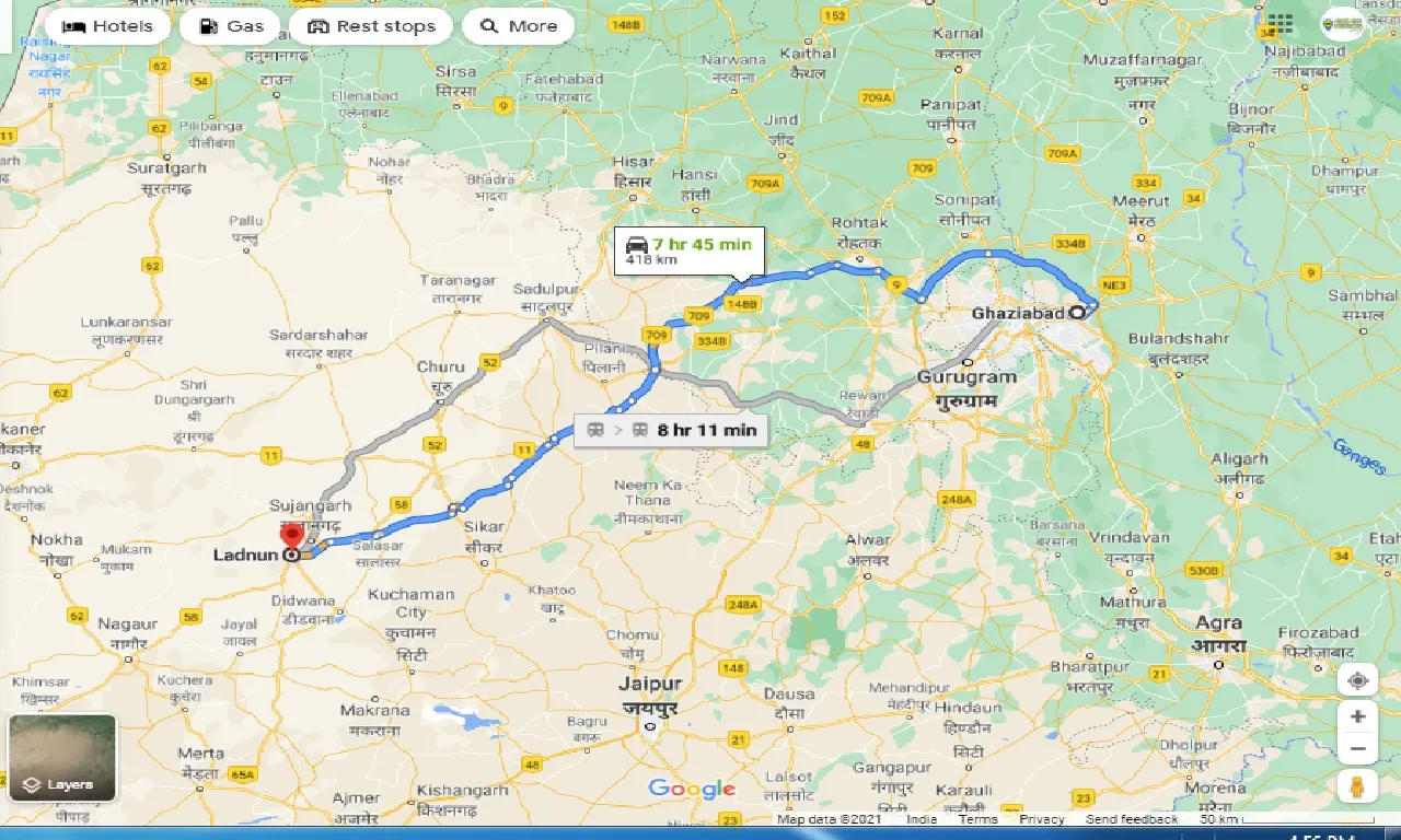 ghaziabad-to-ladnun-round-trip
